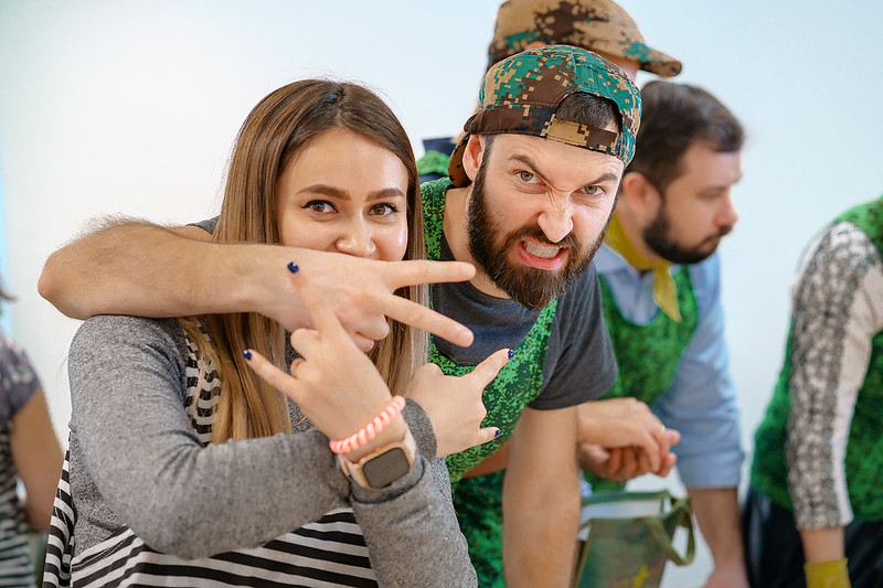 Корпоратив на День строителя в generalCities.Сургуте с уличными активностями